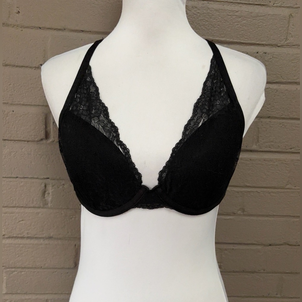 Soma Black Lace Converter Bra 34C
